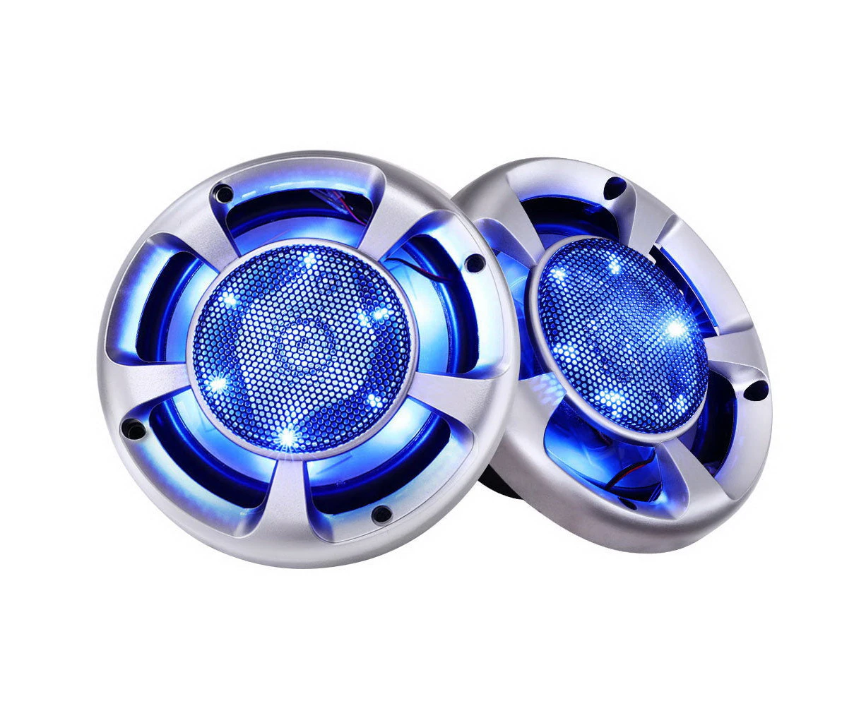 Giantz Set of 2 6.5inch LED Light Car Speakers