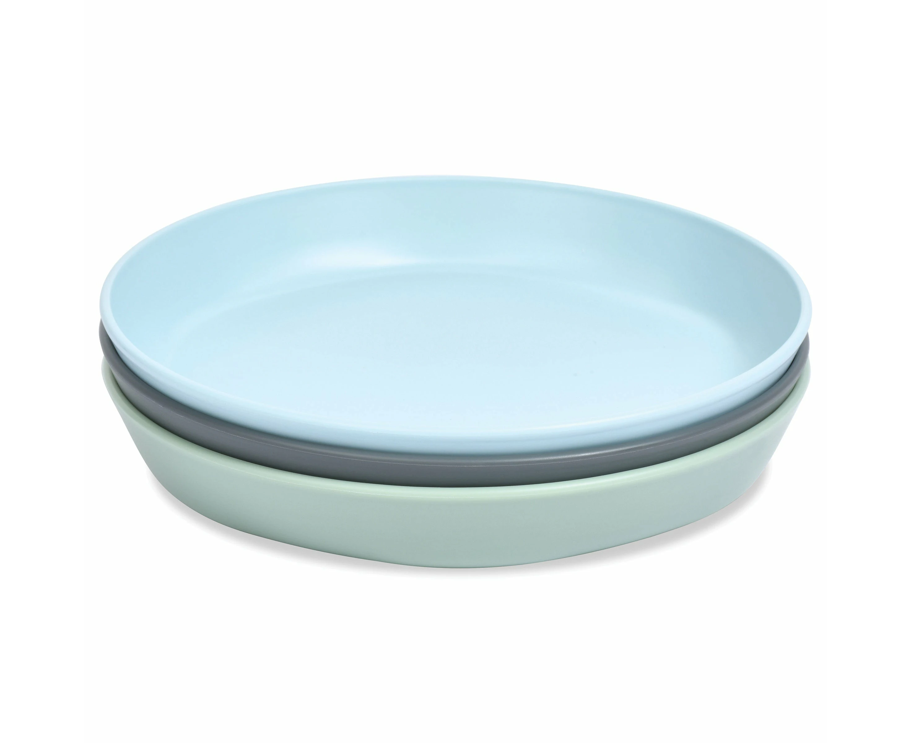 Tiny Twinkle - Tableware 3 Pack Plate Set - Sage, Charcoal, Ice Blue