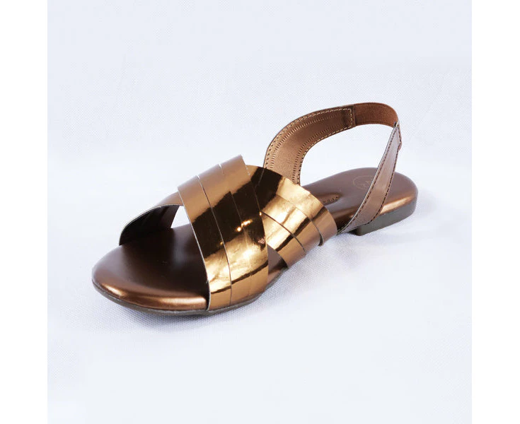 Cindal Gold And Copper Women's Sandals