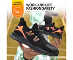Hombre Mujer Comfort Mens Women Safety Boots Anti Smash Non Slip Breathable Steel Toe Protective Boots black