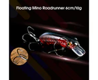 6cm/10g Portable Artificial Bait Sharp Blood Hook Strong Penetration Reusable Compact Fake Bait Fishing Supplies - E