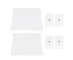 1 Set of Wall Mounted Hanging Storage Racks Household Acrylic Storage Shelves