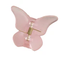 puluofuh Hair Clip Creative Shape Anti-skid PC Women Butterfly Barrettes Hair Accessories for Girl-Pink