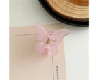 puluofuh Hair Clip Creative Shape Anti-skid PC Women Butterfly Barrettes Hair Accessories for Girl-Pink