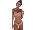 Women Bikini top Solid Bikini Push-up Pad Bra Brazilian Swimwear Bathing Tanks Swimming  top Swimsuit