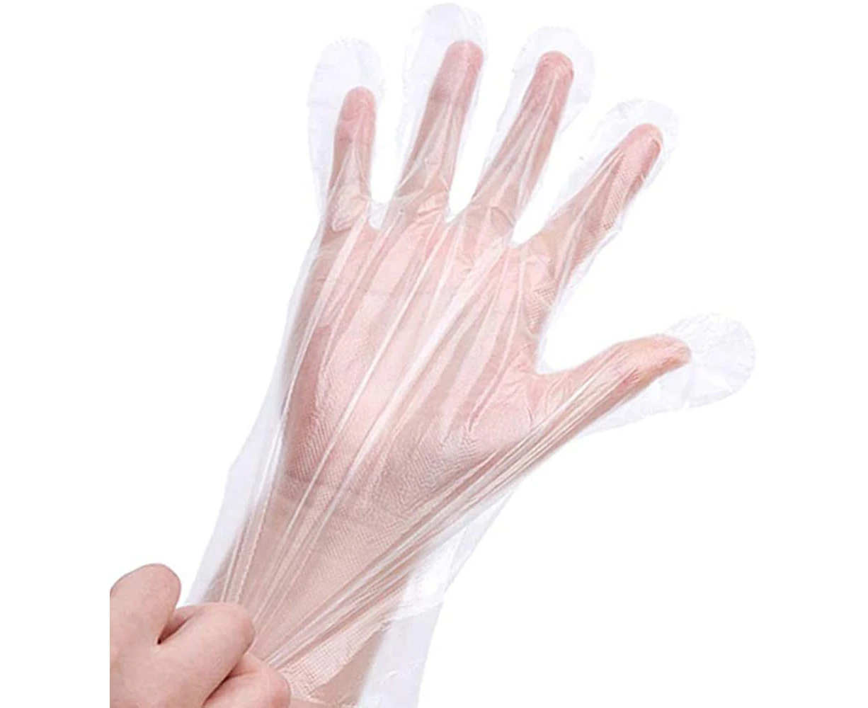 Plastic Gloves Disposable - Food Service Gloves Serving Gloves Medium Large(100/400/800 PCS)