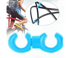 Brake Line Buckle 4Pcs Bike Bicycle Cycling Rotary S-Style Line Clips Buckle Brake Cable Clasp Blue