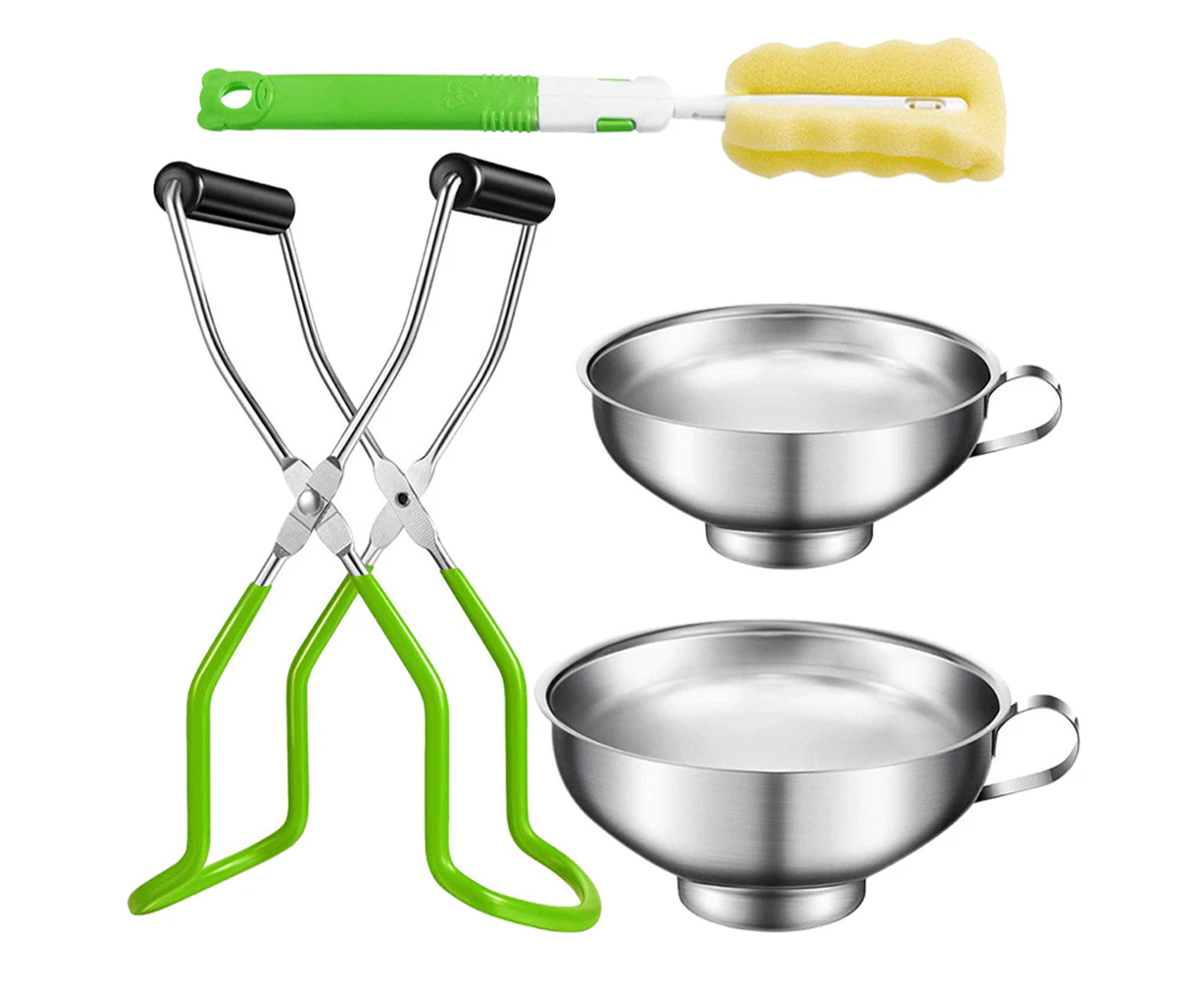 1 Set Premium Canning Kit Durable Healthy Canning Funnel Jar Lifter Brush Set