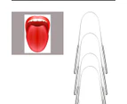 2 Pack Tounge Scrapers Stainless Steel Tongue Cleaner With Non-synthetic Grip