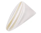 Dinner Napkin Soft Texture Comfortable Touch Elegant Satin Dining Room Table Decorating Lunch Napkin Towel Home Supplies-White unique value