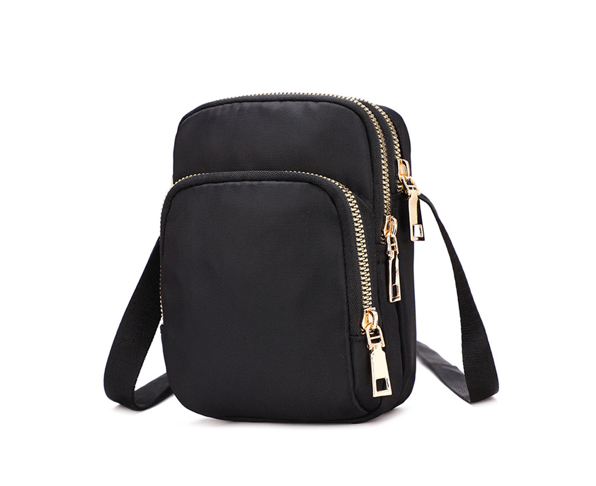 black*Casual one shoulder mobile phone bag lightweight cross-body bag