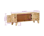 vidaXL TV Cabinet 110x30x40 cm Solid Wood Mango