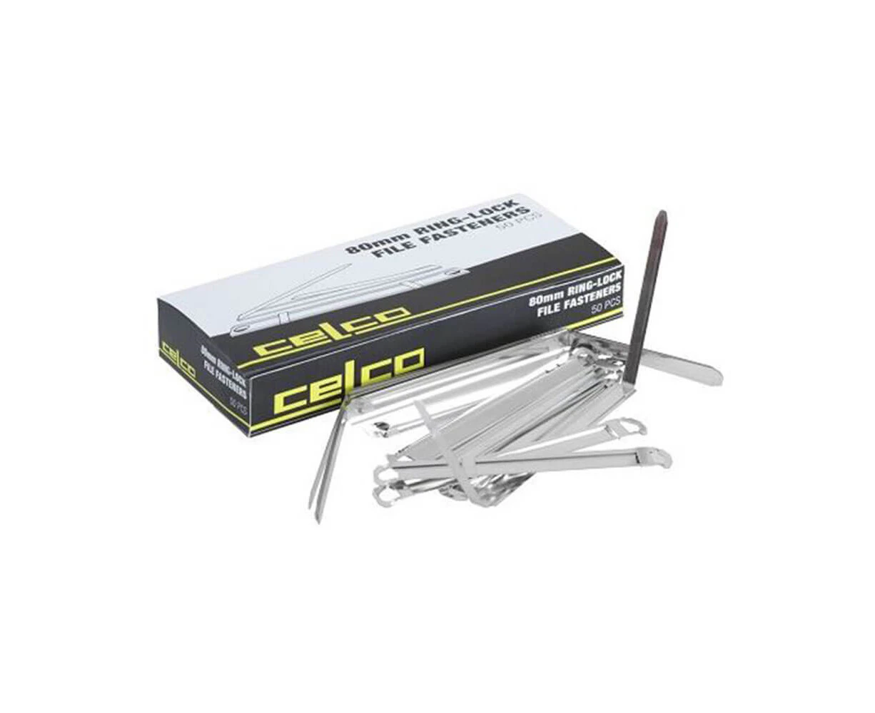 Celco Paper Fastener 80mm (Box of 50)