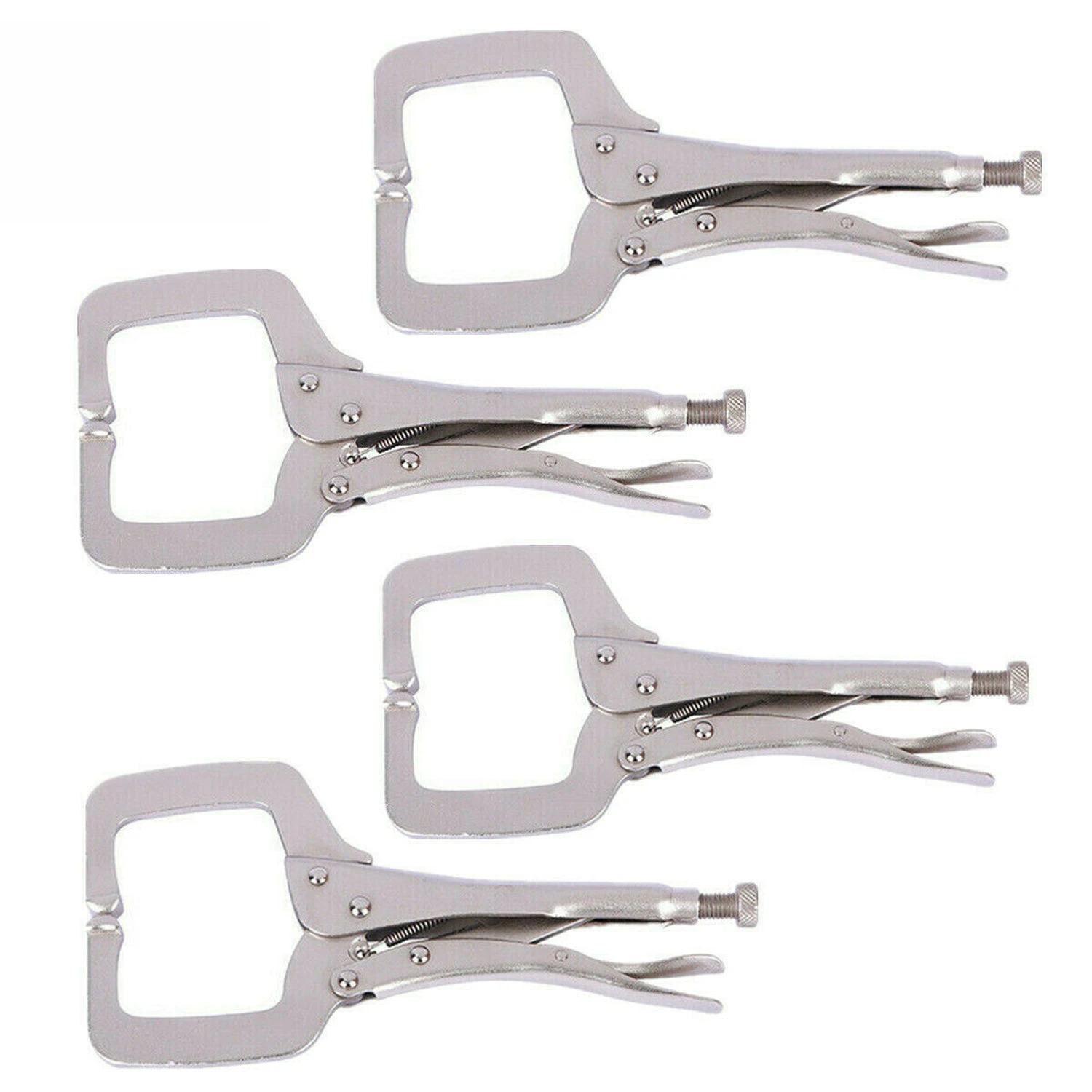 4pcs C Clamps Mig Welding Locking Plier C-Clamp Vice Grip Heavy Duty Steel