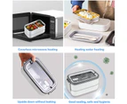 Stainless Steel Thermal Lunch Box - Insulated Bento Box Multifunctional Containers Lunch Boxes with Compartments