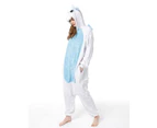 Costume Bay Adult Unisex Blue Unicorn Onesie Kigirumi Animal Pajamas Halloween Costume Jumpsuit