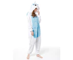 Costume Bay Adult Unisex Blue Unicorn Onesie Kigirumi Animal Pajamas Halloween Costume Jumpsuit