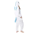 Costume Bay Adult Unisex Blue Unicorn Onesie Kigirumi Animal Pajamas Halloween Costume Jumpsuit