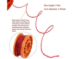 String Trimmer Spool Grass Spool Line Nylon Spool Line Grass Trimmers Replace Compatible With Worx Wa001 Lawn Mowerorange)(3pcs)