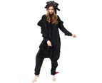 Costume Bay Adult Black Dragon Onesie Kigirumi Costume Animal Pajamas