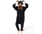 Costume Bay Adult Black Dragon Onesie Kigirumi Costume Animal Pajamas