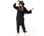 Costume Bay Adult Black Dragon Onesie Kigirumi Costume Animal Pajamas