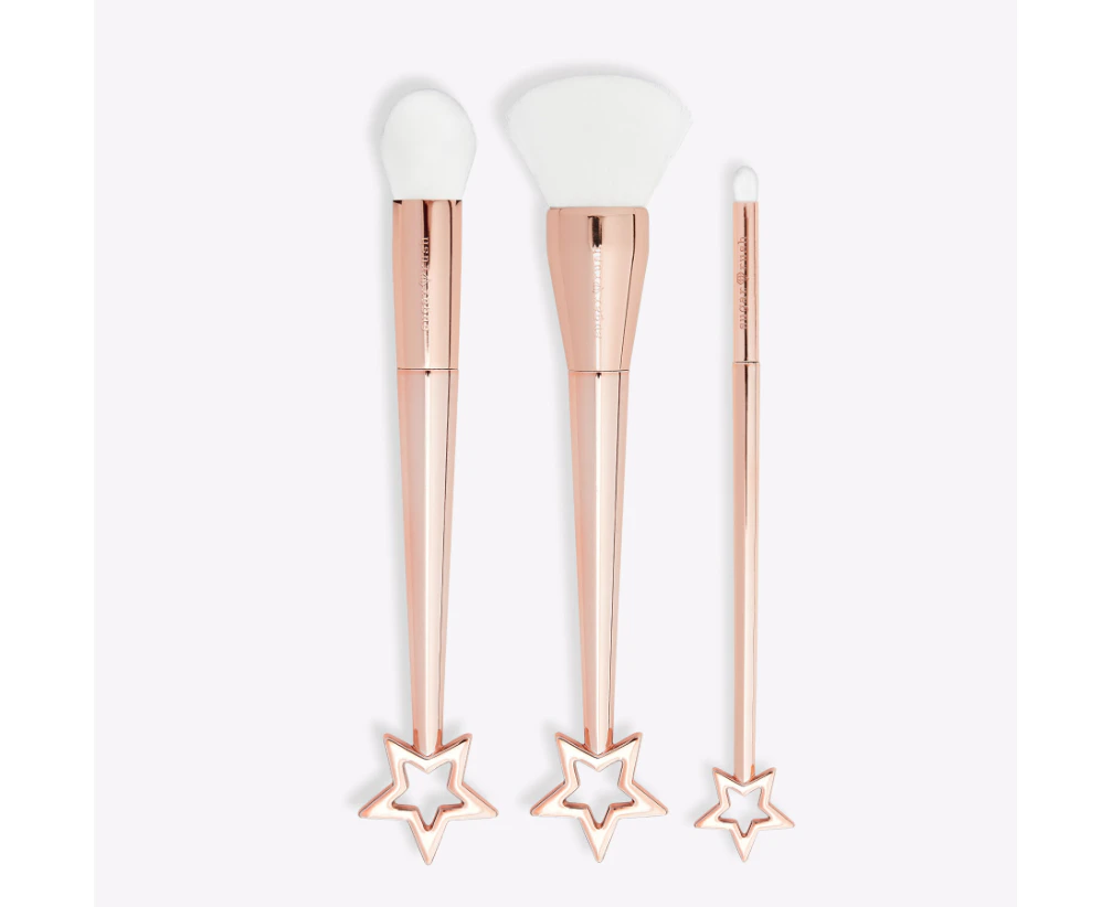 Tarte Star Dusters Brush Set (3 Piece Set) Eyeshadow + Cheek + Complexion Face Brushes