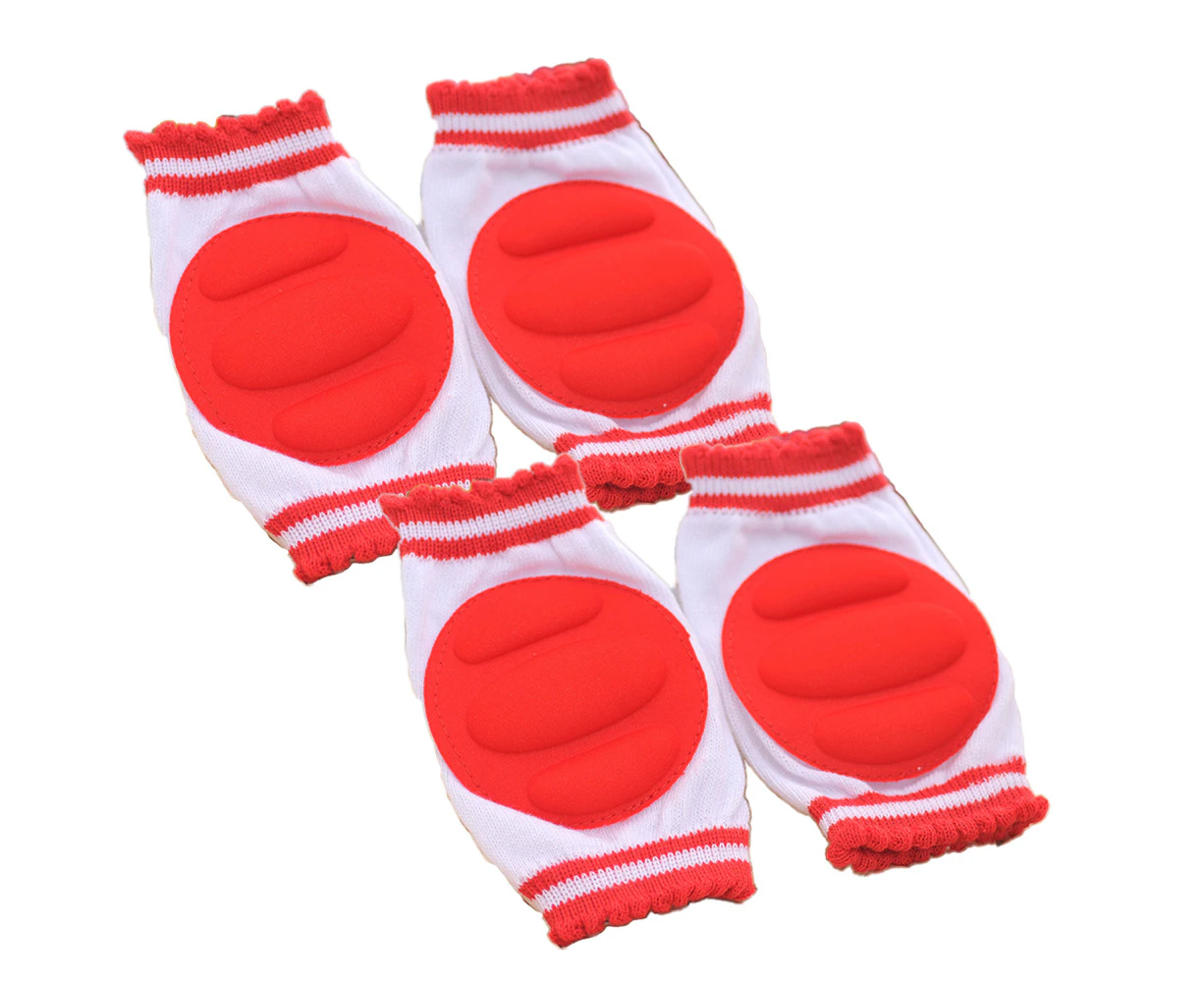 red-Elastic Unisex Infant Toddler Baby Knee pads