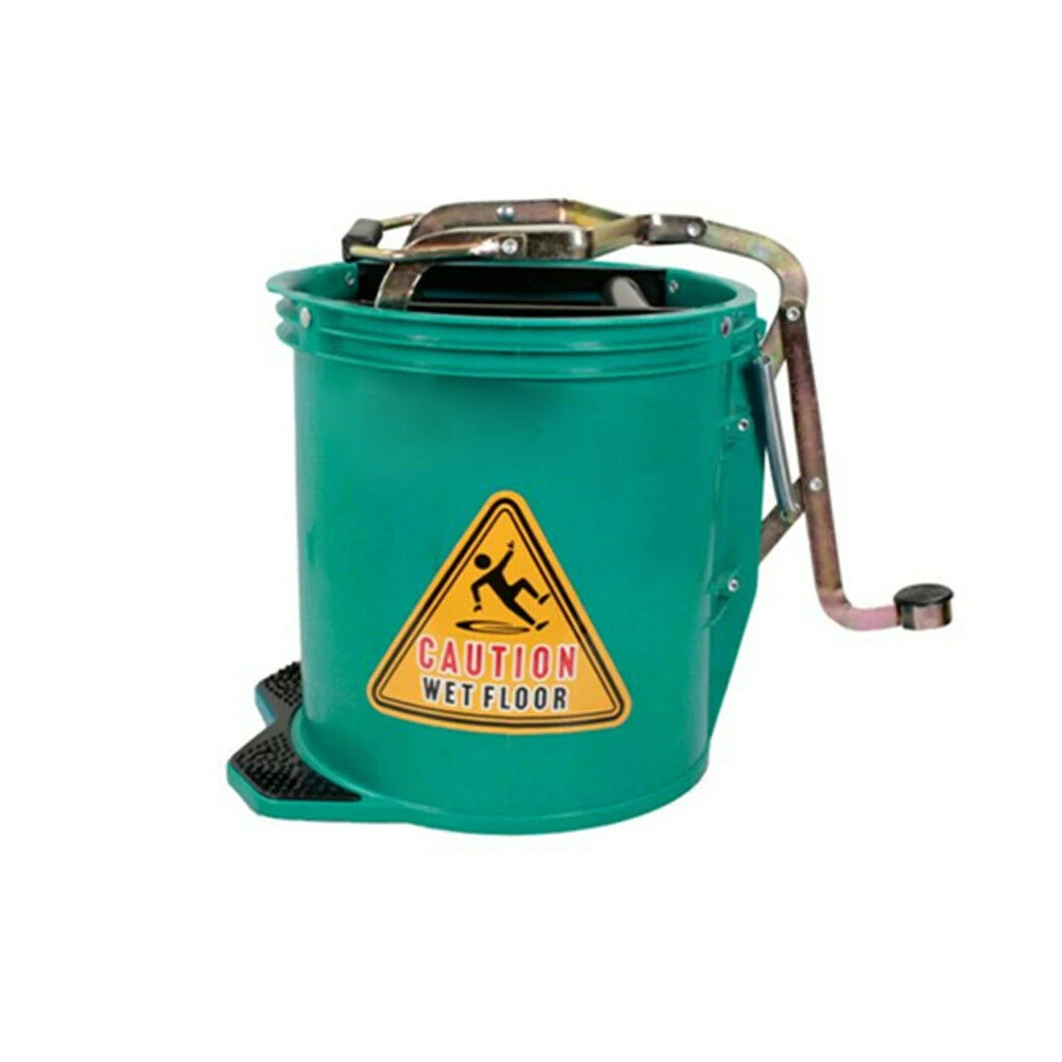 15L Mop Wringer Bucket Commercial Heavy Duty Buckets Home Cleaning - Green