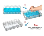 Crystal Jewellery Trays Rectangle Cosmetic Organizer (Silver)