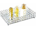 Crystal Jewellery Trays Rectangle Cosmetic Organizer (Silver)