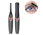 Electric Eyelash Curler Usb Rechargeable Electric Curling Lash Curl Tools Compatible With Eyelashes Black1pcs