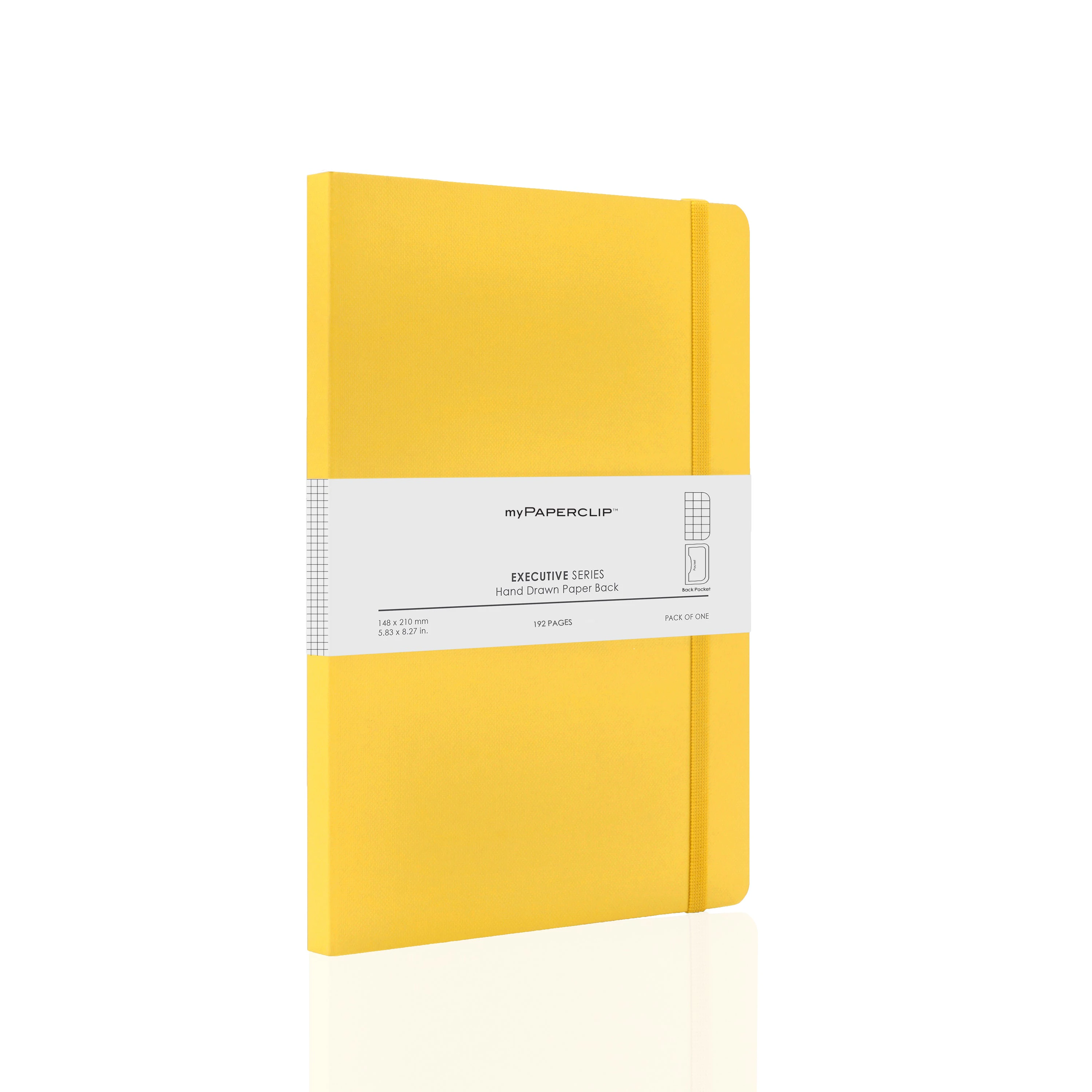 Executive Series A5 Notebook Soft Cover 80 GSM - Yellow