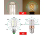 4pcs Led Corn Bulb Globe Lamp Spot Light Warm White/b22  - 72 Smd