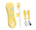 Children'S Tableware Training Chopsticks Baby Learning Chopsticks Fork Spoon Complementary Food Tableware Set,Type: Style3