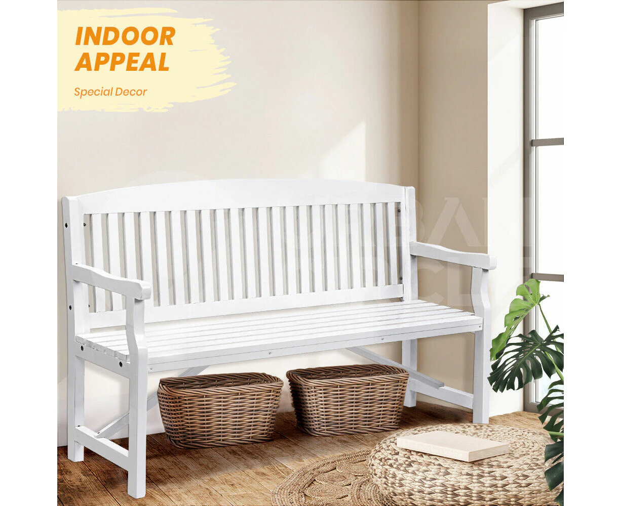 3 Seat Wooden Outdoor Garden Bench