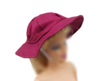 ishuif Decorative Doll Hat Colorful Lovely 18 Inch Cartoon Girl Doll Sun Hat for Game-Red