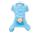 -l-Pet cute clothes Autumn and winter Pet four leg clothes with pockets on the back Pet clothes