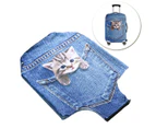 18-20 Inch 3D Printed Luggage Cover Cat Pattern Stretchy Suitcase Cover Zipper Travel Luggage Cover