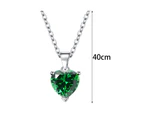 1 Set Beautiful Pendant Necklace Temperament Dangle - Green