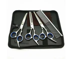 Stainless Steel Safe Comfortable Rounded Tips Curved Dog Grooming Scissors Kit - Pink Set Of 3