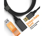 High-quality USB Extension Cord Lightweight USB3.0 Male - Black