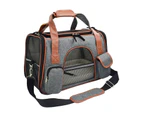 PU Handle Portable Small Dog Carrier