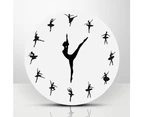 Creative Wall Clock Decor Ballet Dancer Modern Wall Clock Ballet Dancing Clock