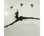 Creative Wall Clock Decor Ballet Dancer Modern Wall Clock Ballet Dancing Clock