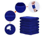 Wrist Strap,6Pcs Fitness Knitted Wristband-8*8Cm Blue Pieces Wrist Sweatbands Sports Wristbands  Running Athletic