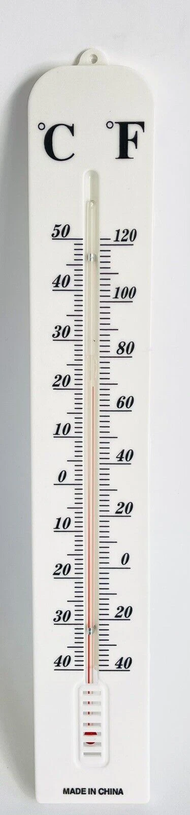 Thermometer Temperature Measure Celsius Fahrenheit Indoor Outdoor 40cm