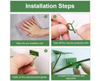 160 PCS Plant Climbing Wall Fixture Clips, Plant Clips, Vine Plant Wall Clips, Self-Adhesive Invisible Plant Fixing Hook for Plant Garden Wall Cl-Green