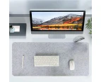 Desk Mat 100 x 40CM Large Felt Desk Pad Mouse Pad Mat Light  Gray