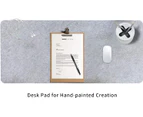 Desk Mat 100 x 40CM Large Felt Desk Pad Mouse Pad Mat Light  Gray